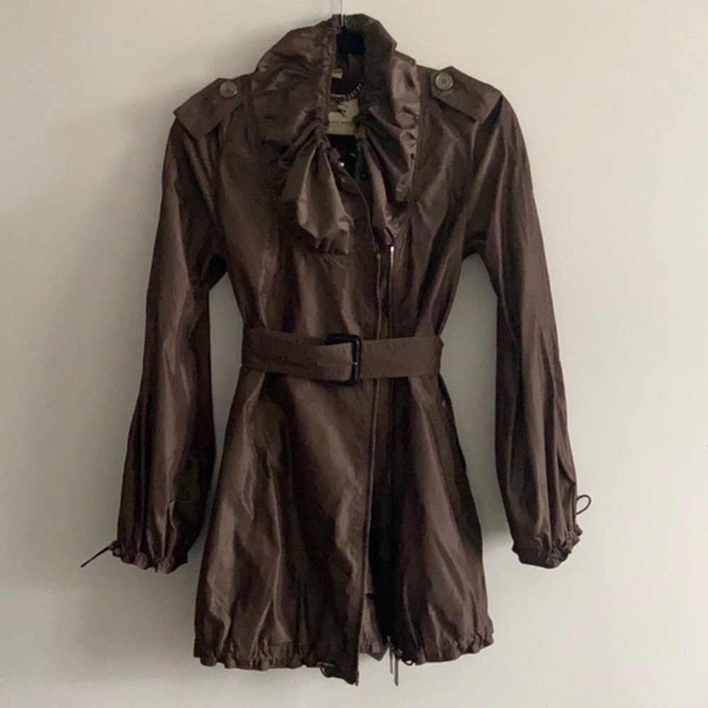 NWOT S Burberry Trenchcoat, Bronze Metallic Ltd Ed